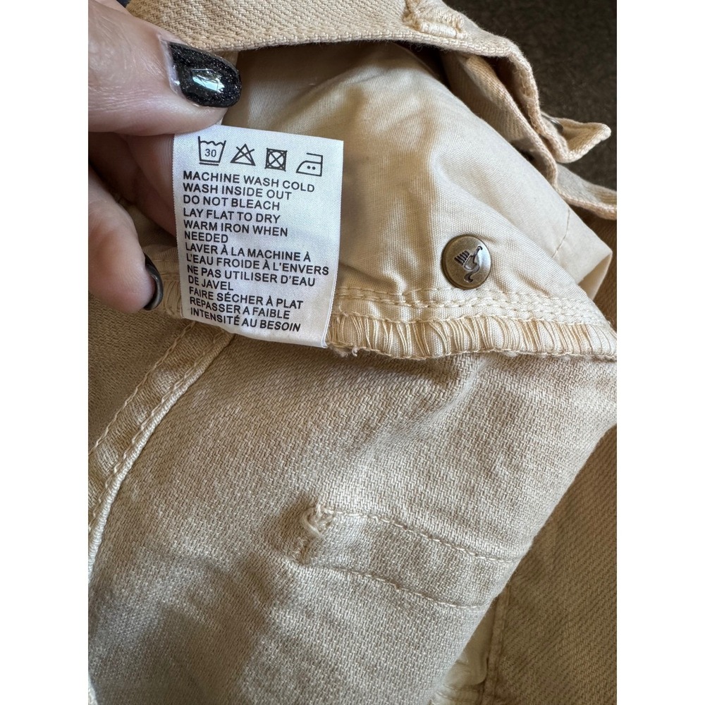 Sandrine Rose X Free People Sunflower Linen/Cotton blend shorts frayed edge - Picture 11 of 11